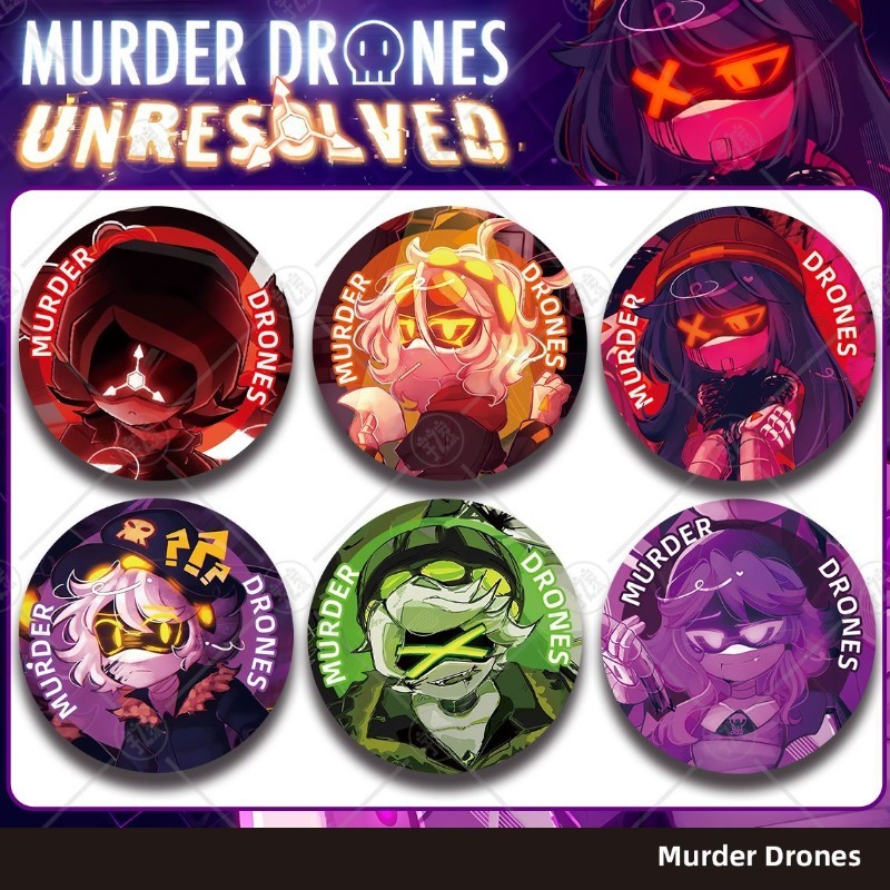 Pin Button Badge - Murder Drones Niedlicher Cartoon-Anime-Fan-Merchandise Button Badge