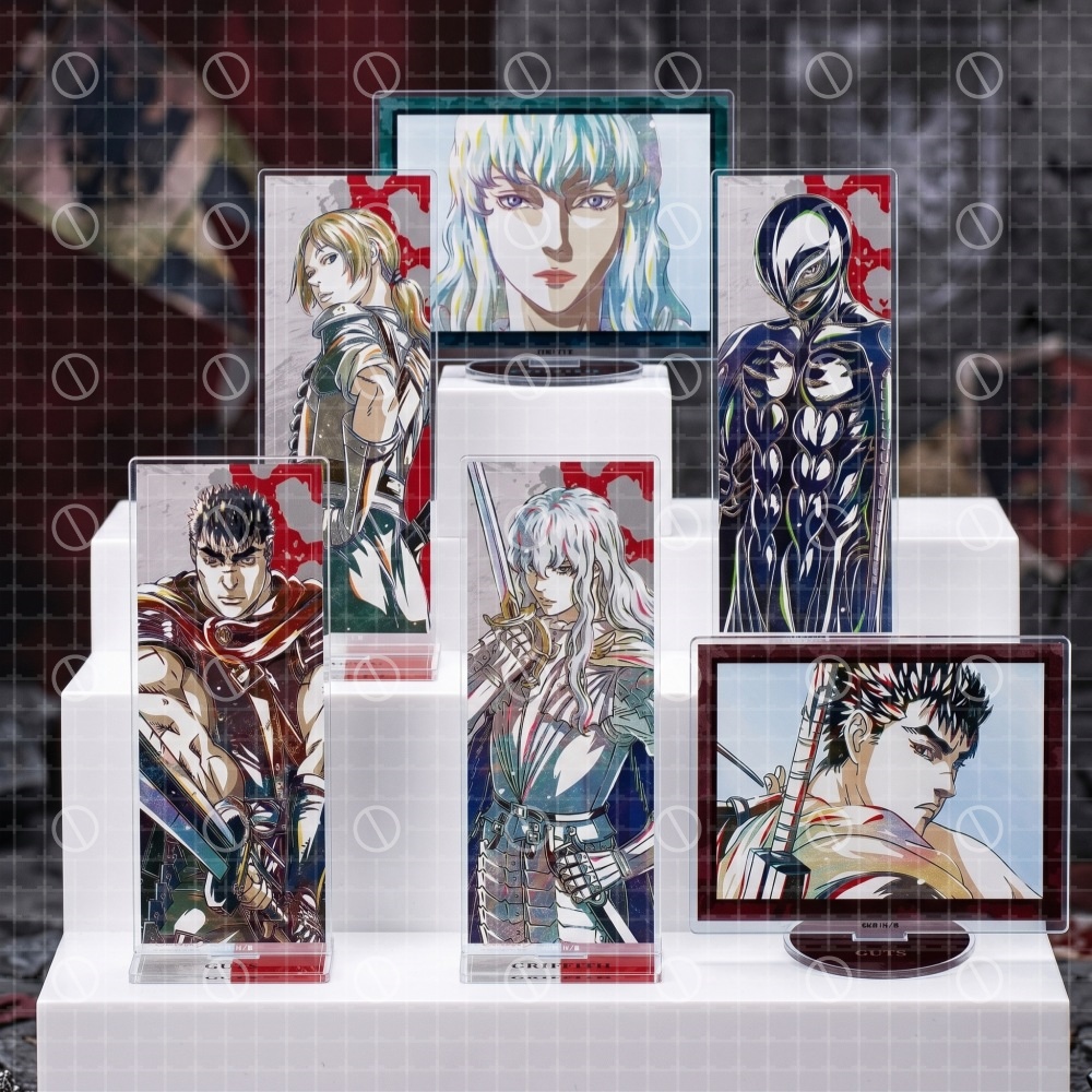 Anime Manga Merchandise - Anime Berserk Acryl-Standbilderrahmen, geformtes Desktop-Ornament, Guts,