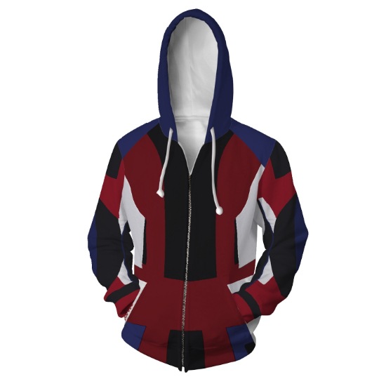 Anime Merchandise Hoodie - „Descendants 3 3D-Druck mit Kapuze, Reißverschluss,