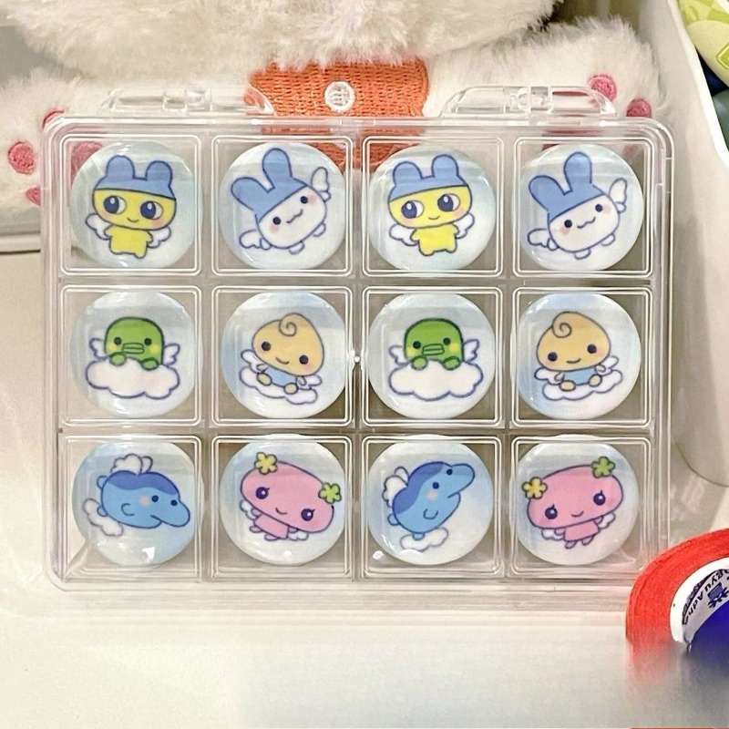 Pin Button Badge - Kawaii Tamagotchi Kleiner Engel Charakter Mini-Button-Abzeichen