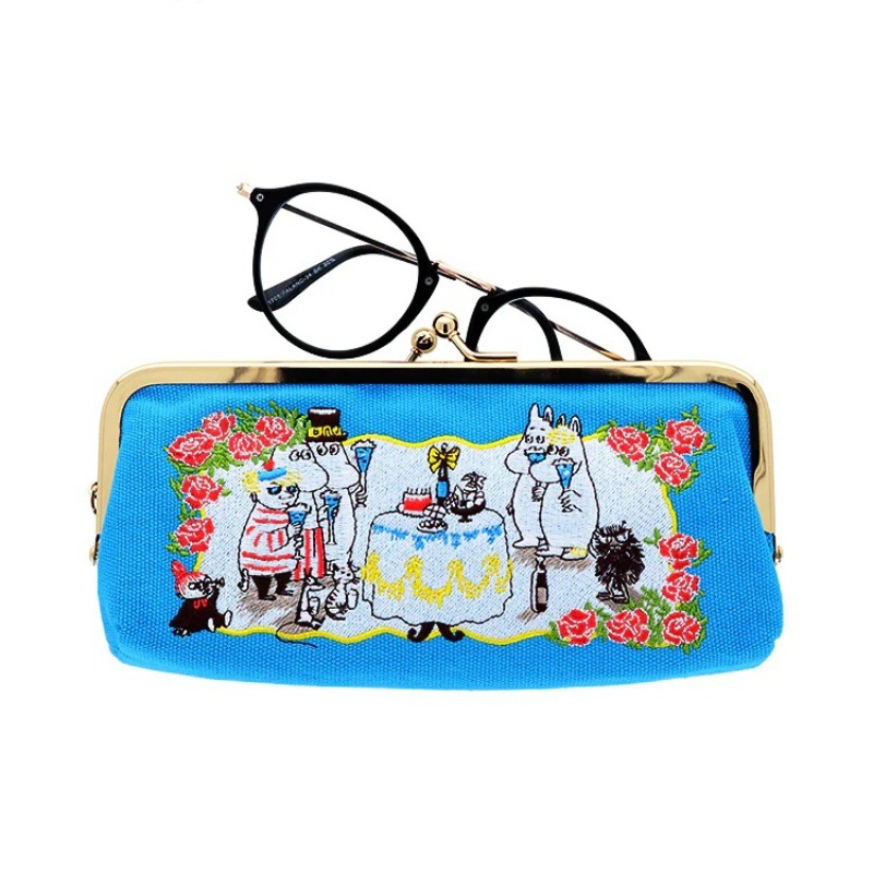 Anime Merchandise Bag - Heißer Anime Moomins Serie Leinwand-Brillentasche Cartoon-Charakter