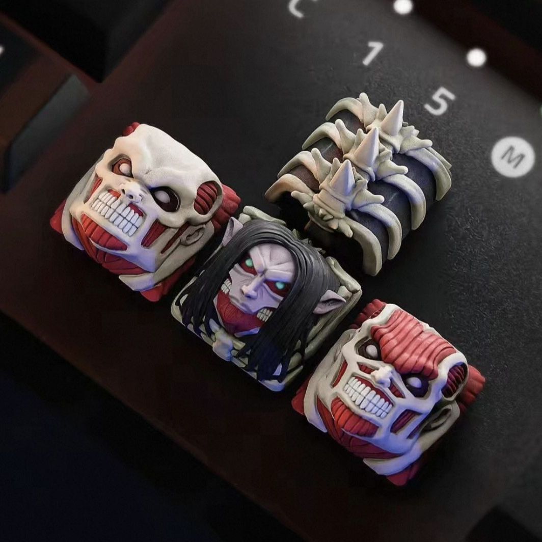 Keycap Artisan Anime - NEUES Attack on Titan Co-Branded-Tastenkappenset mit