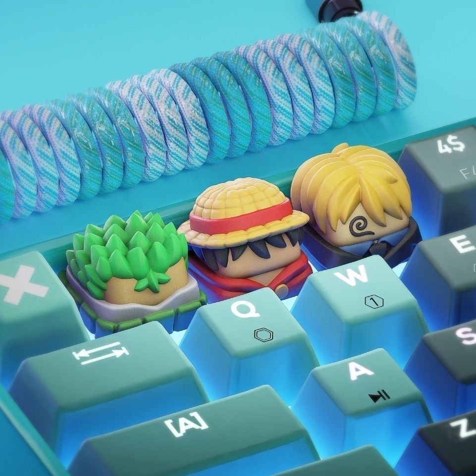 Keycap Artisan Anime - Neue Kawaii ONE PIECE Luffy Tastenkappen