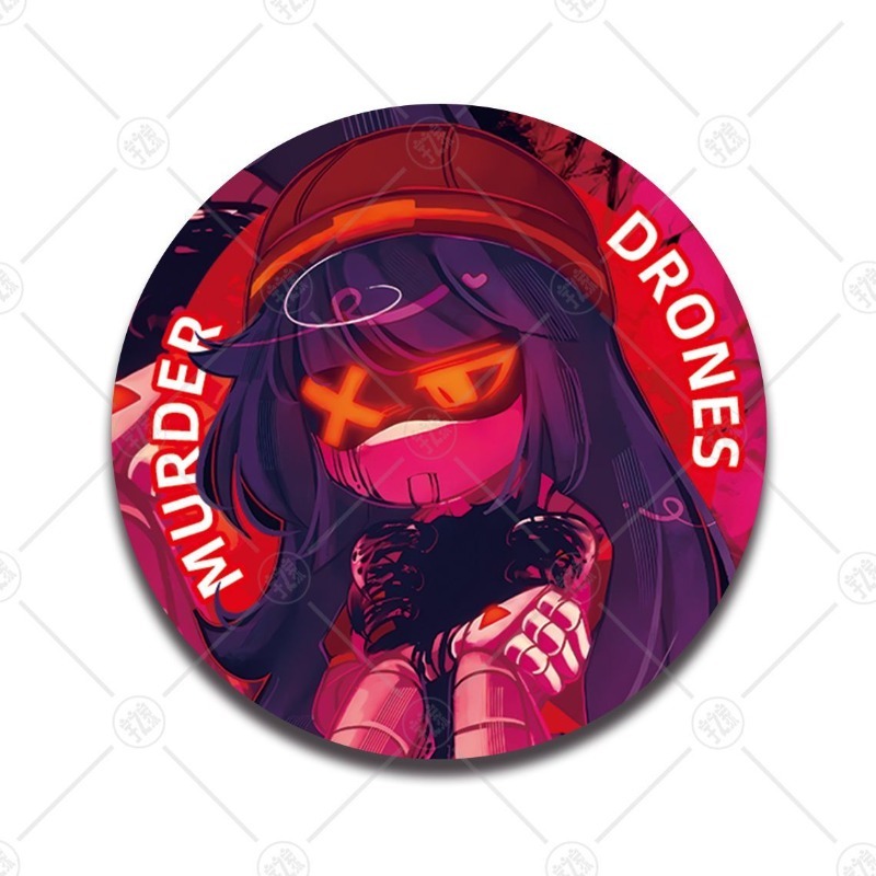 Murder Drones Niedlicher Carto – Pin Button Badge Bewertung und Preis
