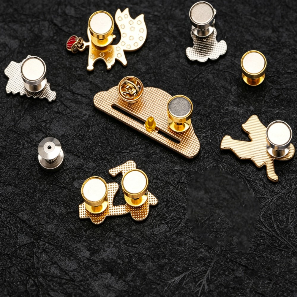 10 Stück/Set Magnetische Versc – Pin Button Badge Bewertung und Preis