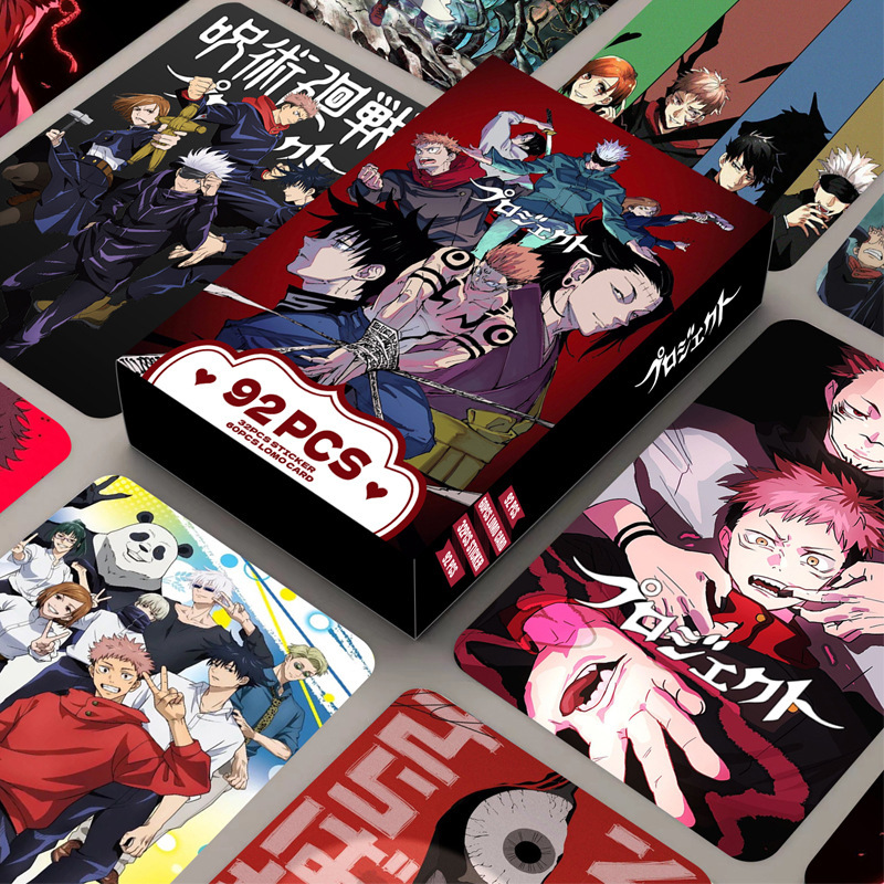 92 Stück Karten Jujutsu Kaisen – Anime Merchandise Bag Bewertung und Preis