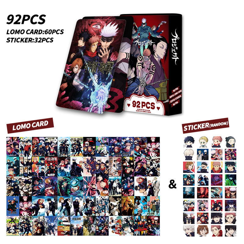 92 Stück Karten Jujutsu Kaisen – Anime Merchandise Bag Bewertung und Preis