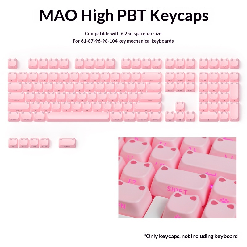 113 Tasten MAO Niedliche Katze – Keycap Artisan Anime Bewertung und Preis