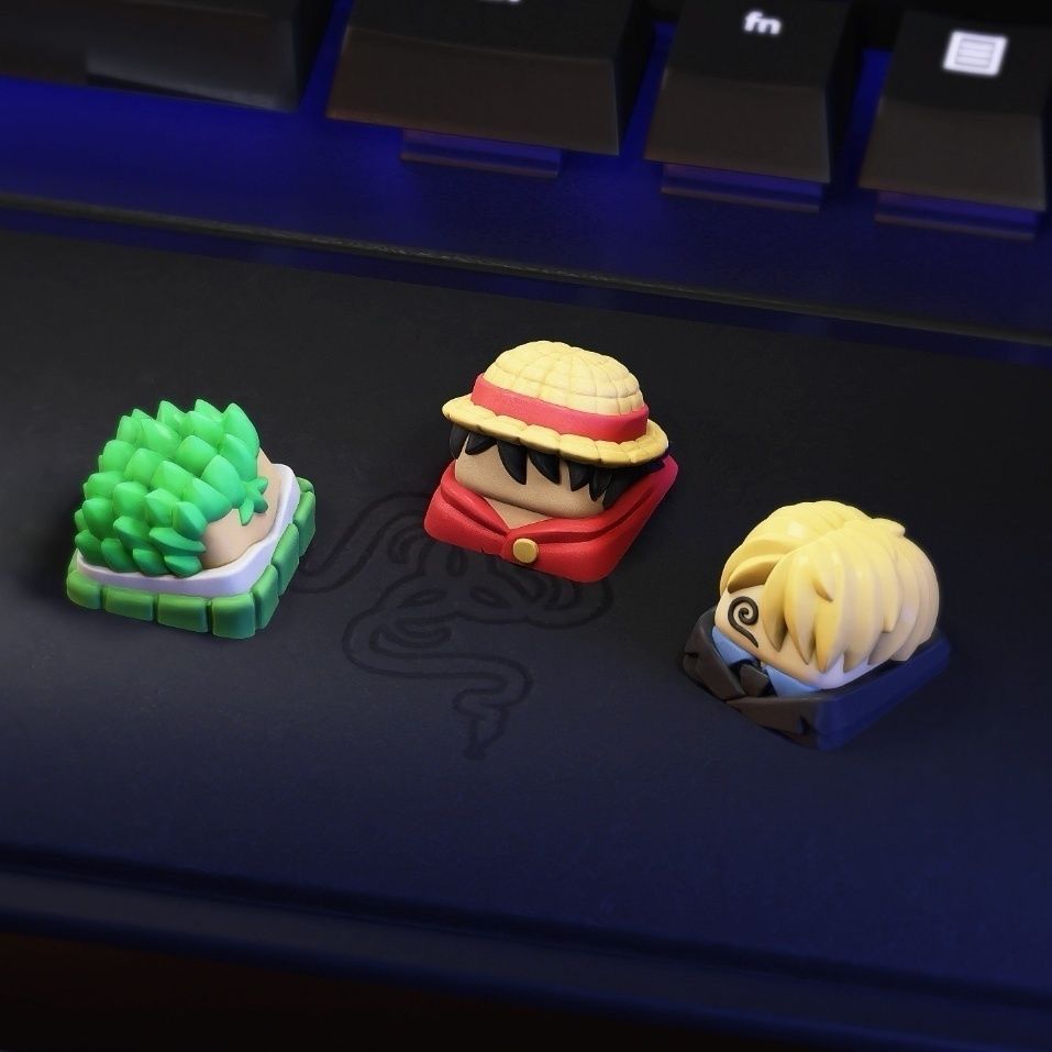 Neue Kawaii ONE PIECE Luffy Ta – Keycap Artisan Anime Bewertung und Preis