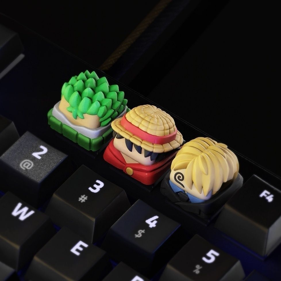 Neue Kawaii ONE PIECE Luffy Ta – Keycap Artisan Anime Bewertung und Preis